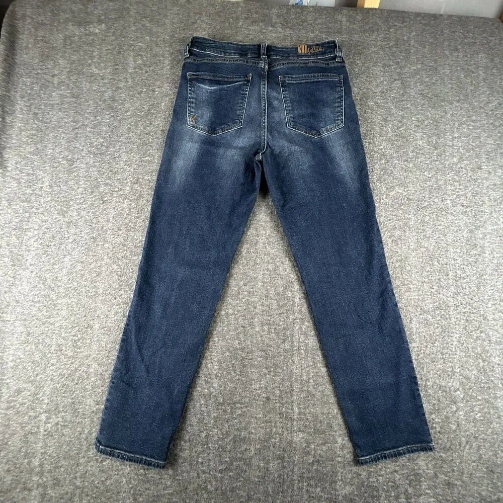 Kut from the Kloth Katy Ankle Jeans Womens Sz 4 28x26 Straight Leg Dark Wash - Picture 2 of 15